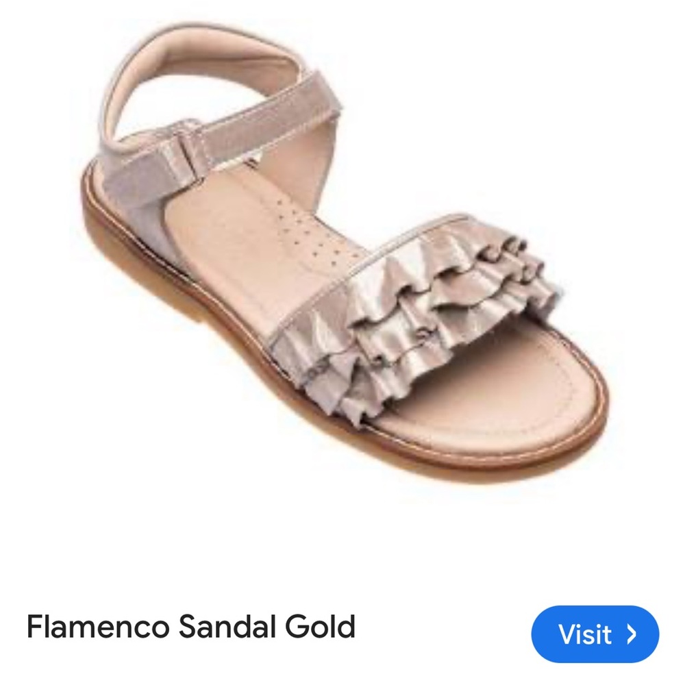 Elephantito Flamenco Gold Sandals